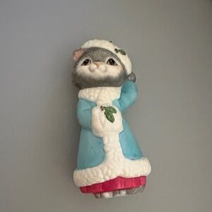 Christmas Kitty 1990 Hallmark Ornament QX4506 EUC